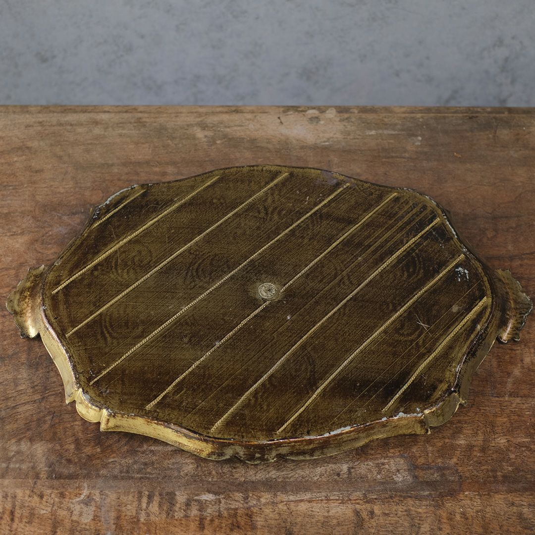 ヴィンテージ フローレンタイントレイ イタリア グリーン7