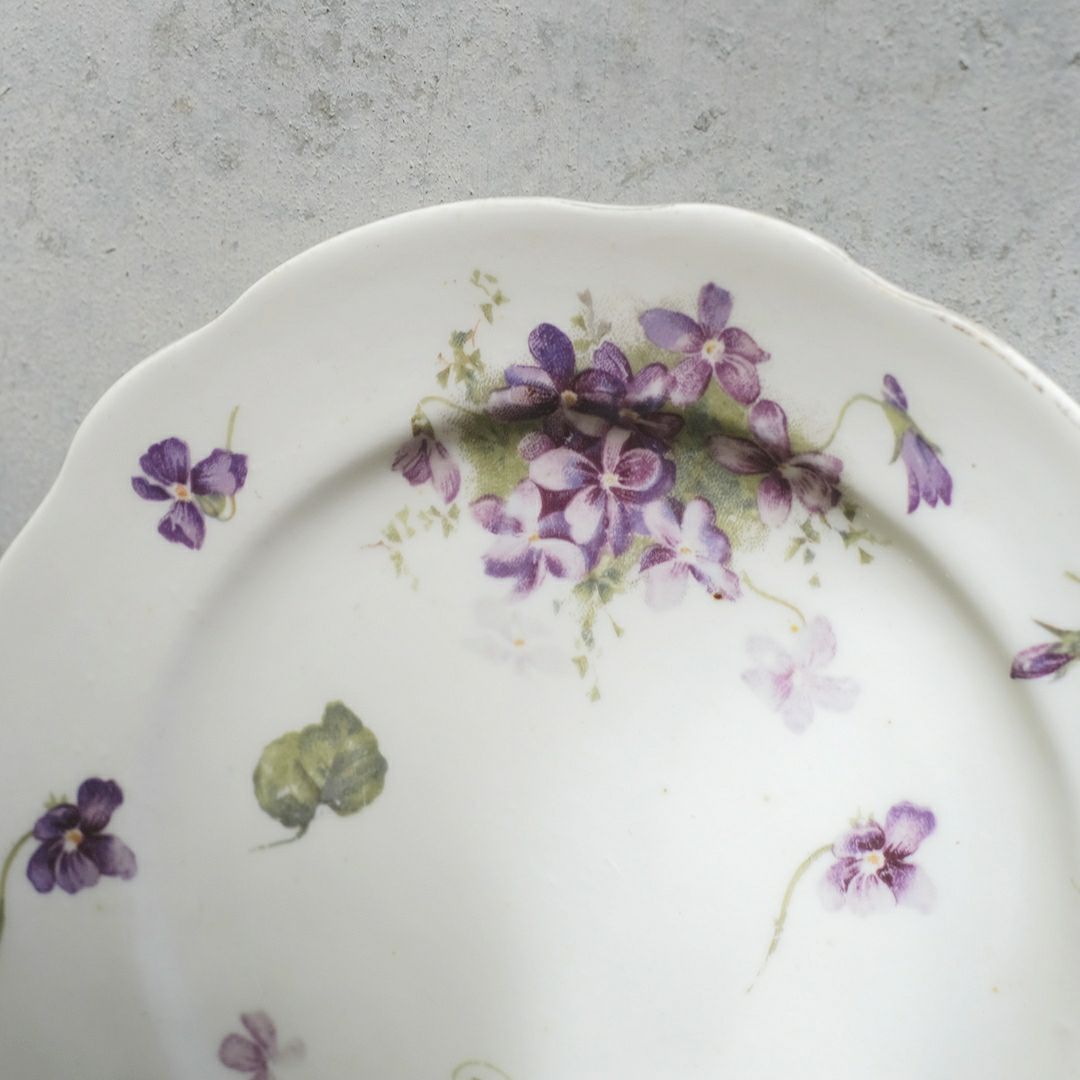 アンティークティーカップトリオ バイオレット 菫 イギリス10