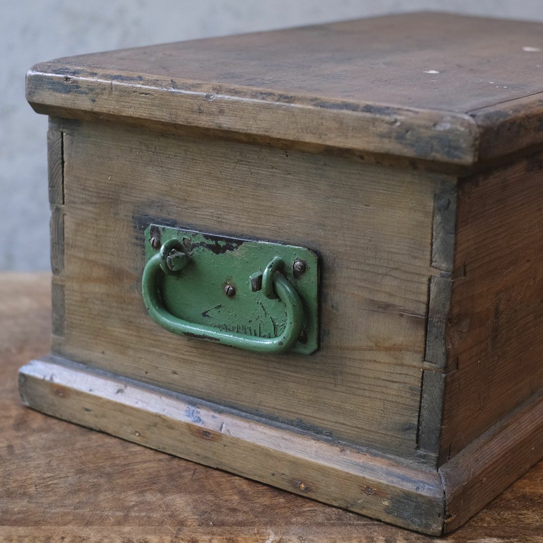 アンティークウッドボックス コンテナ 木箱 収納箱 イギリス8
