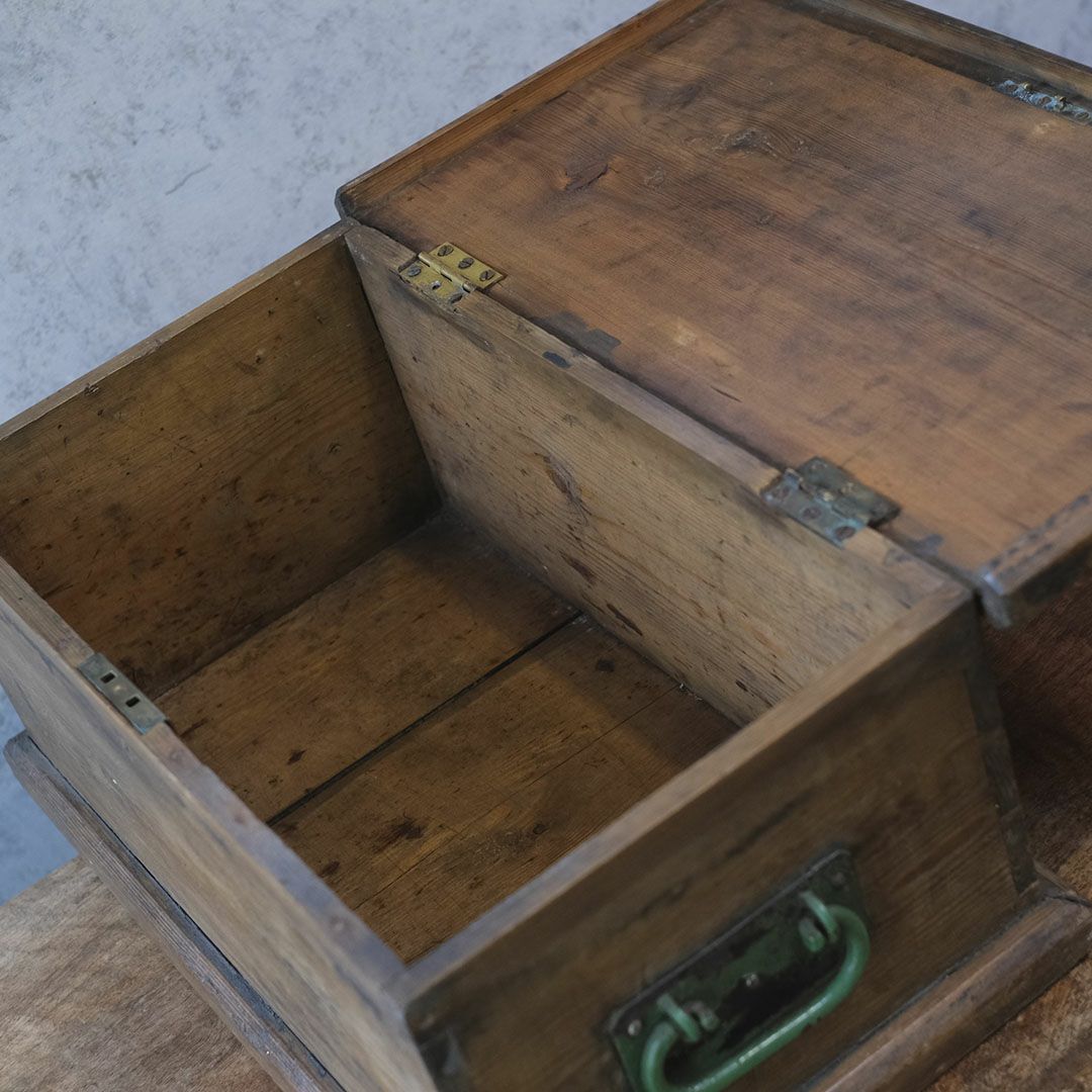 アンティークウッドボックス コンテナ 木箱 収納箱 イギリス9