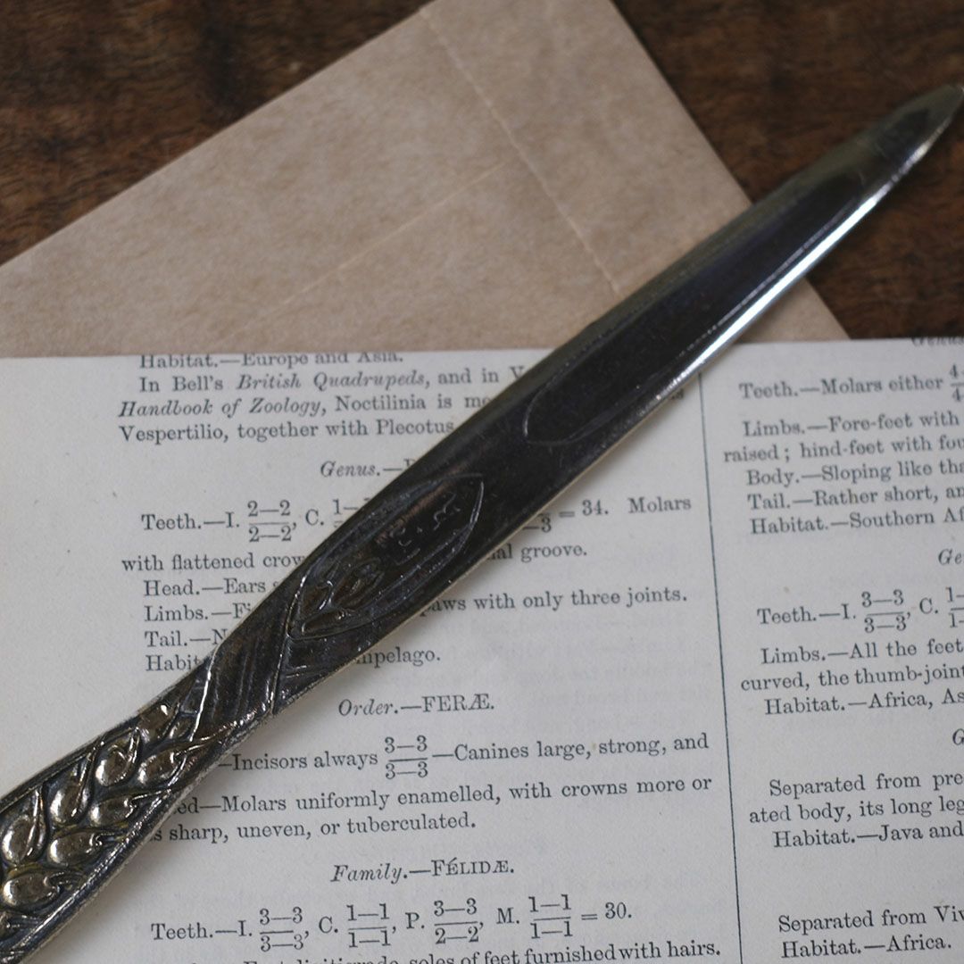 アンティークペーパーナイフ イギリス シルバープレート 銀メッキ4