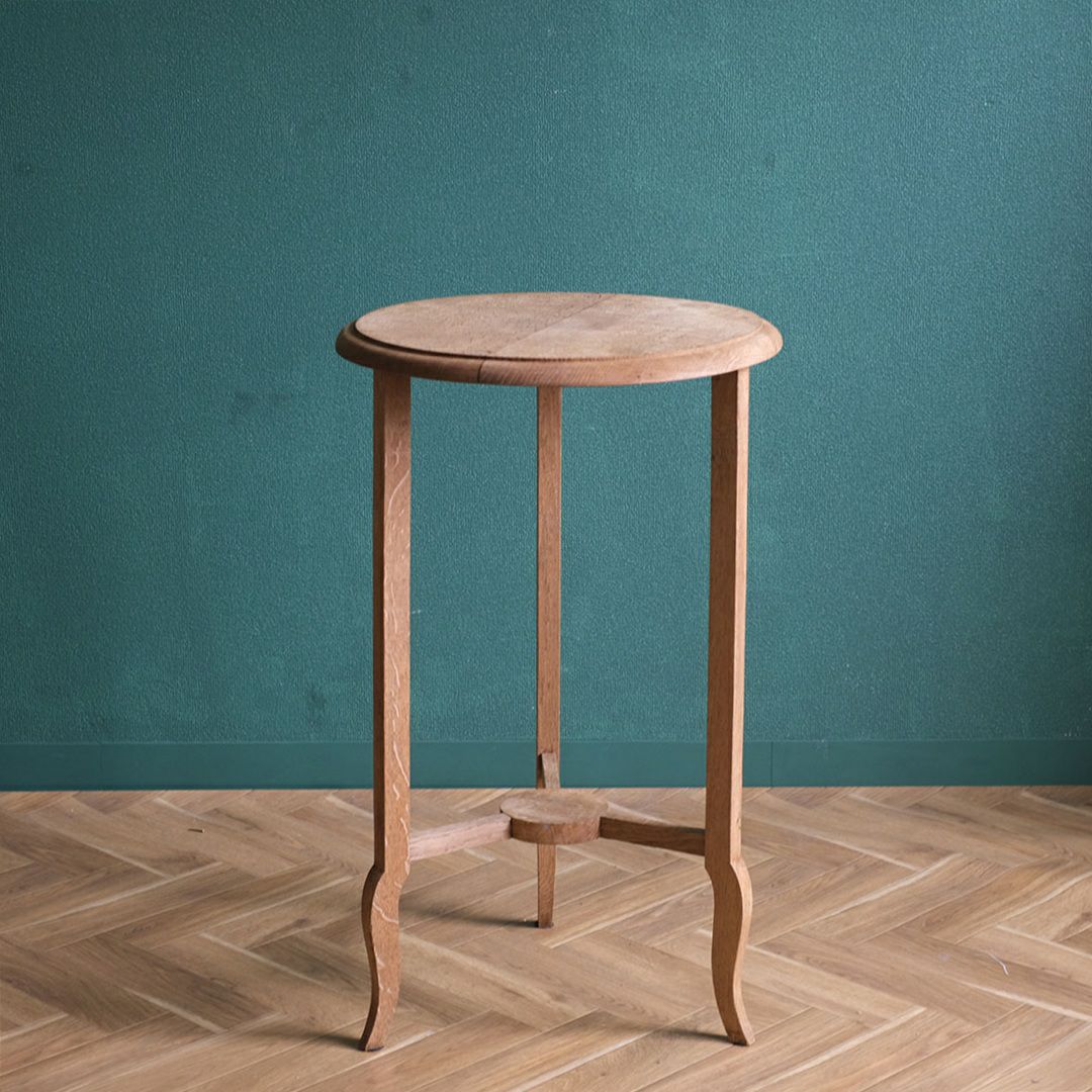 アンティークコンソールテーブル ラウンド サイドテーブル 剥離されたアンティーク家具3