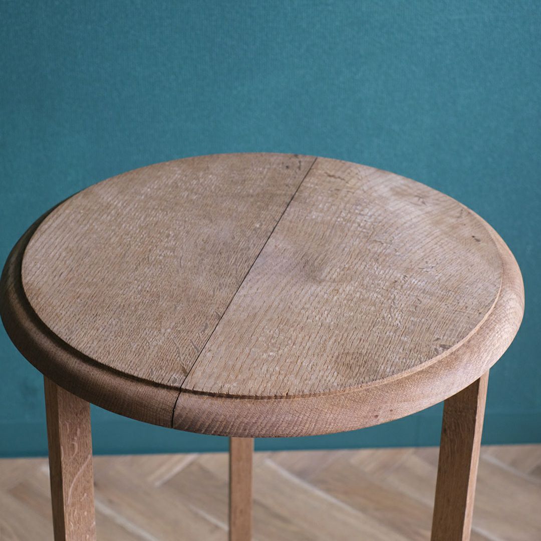 アンティークコンソールテーブル ラウンド サイドテーブル 剥離されたアンティーク家具4