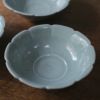 岡泰造 トルコ青釉 小鉢 瀬戸焼 和食器 フラワーリムボウル5
