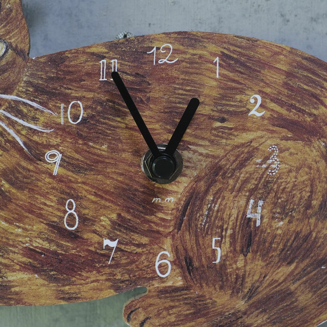 松尾ミユキ キャットクロック トラ猫 壁掛け時計3