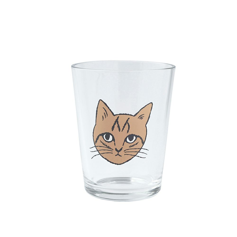 松尾ミユキ ミニグラス 猫 茶トラ1