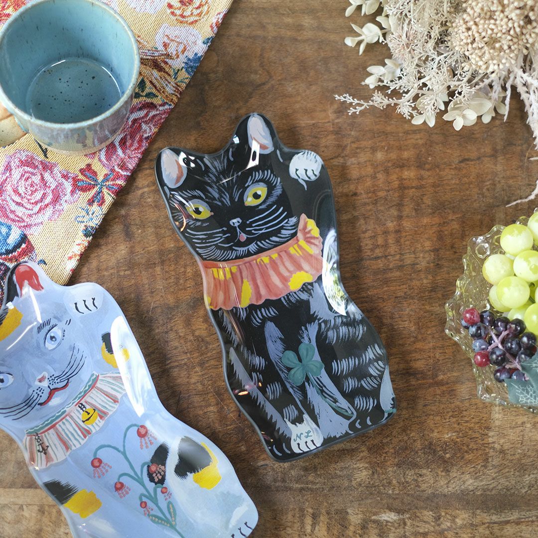 かわいいNathalie Lete(ナタリーレテ) ガラストレイ 招き猫 ラッキー