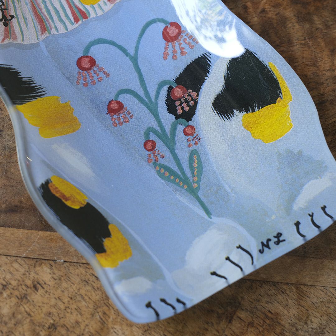 Nathalie Lete(ナタリーレテ) ガラストレイ 招き猫 ラッキーキャット 青3