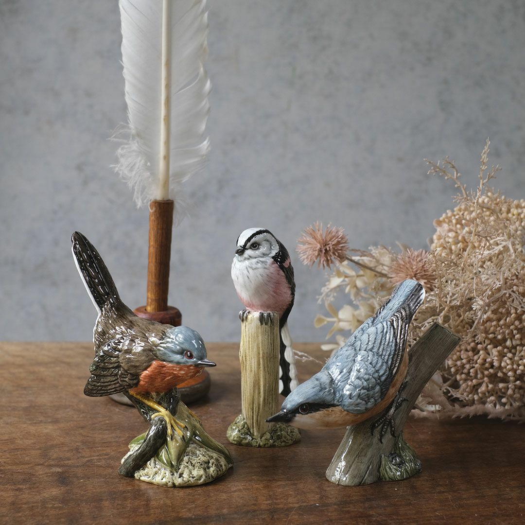 ヴィンテージフィギュリン 鳥 ベスウィック 陶器の置物