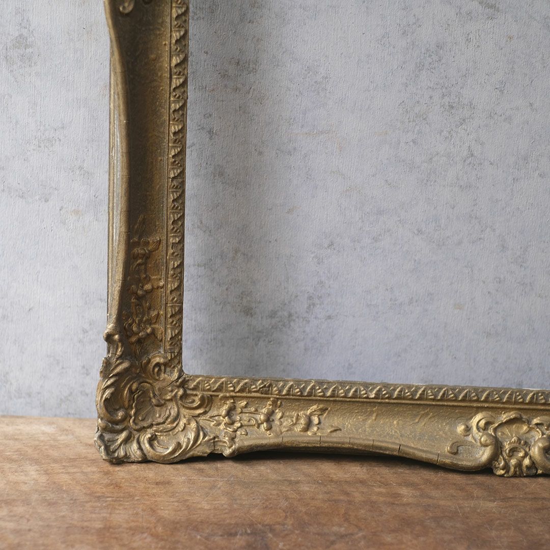アンティークフレームF フランス 金色の豪華な額縁4