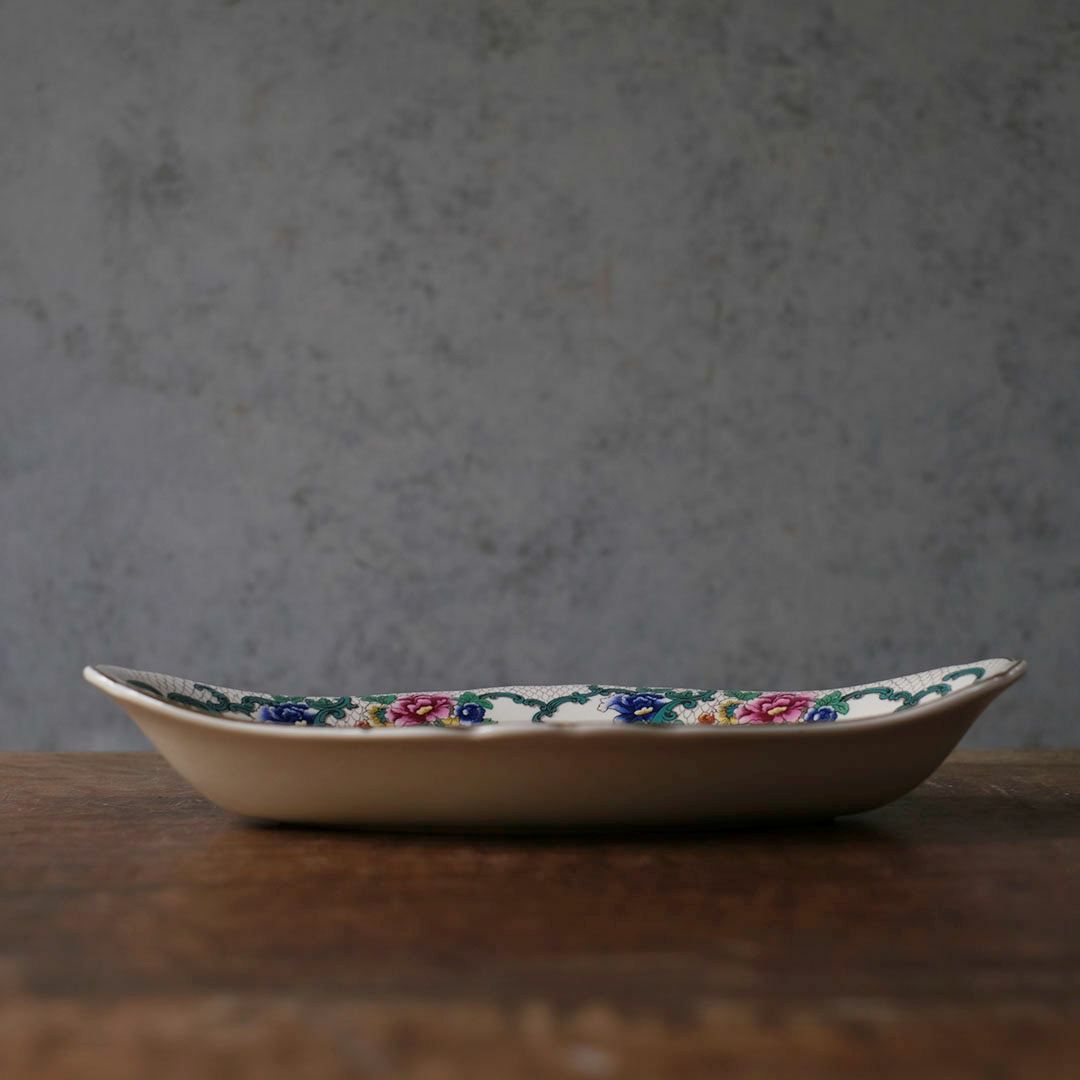 アンティーク皿 ラヴィエ イギリス前菜プレート イギリス シノワズリ アンティーク食器5