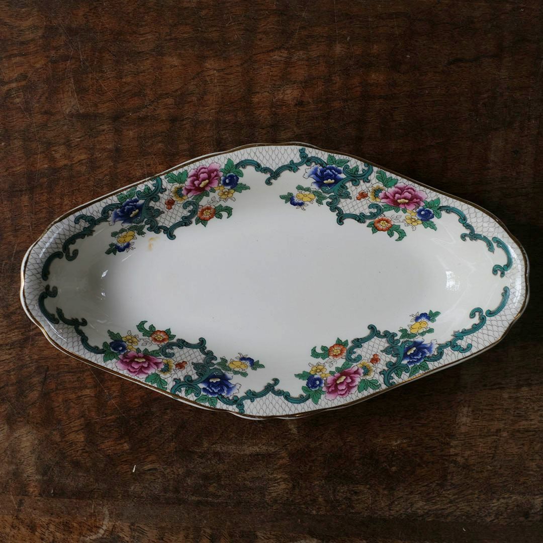 アンティーク皿 ラヴィエ イギリス前菜プレート イギリス シノワズリ アンティーク食器6