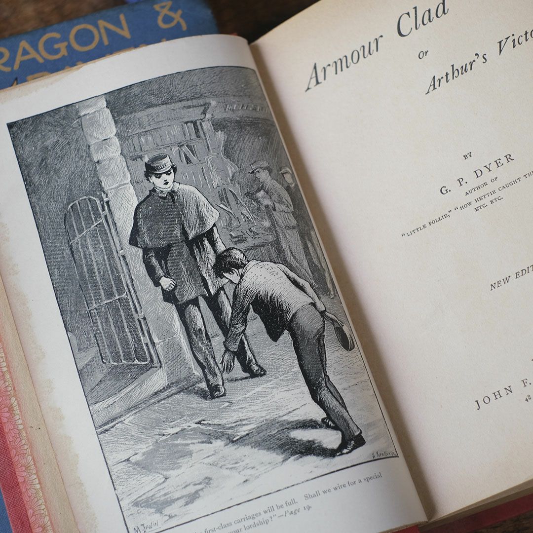 アンティーク本 イギリスの児童書 挿絵入りの古書8