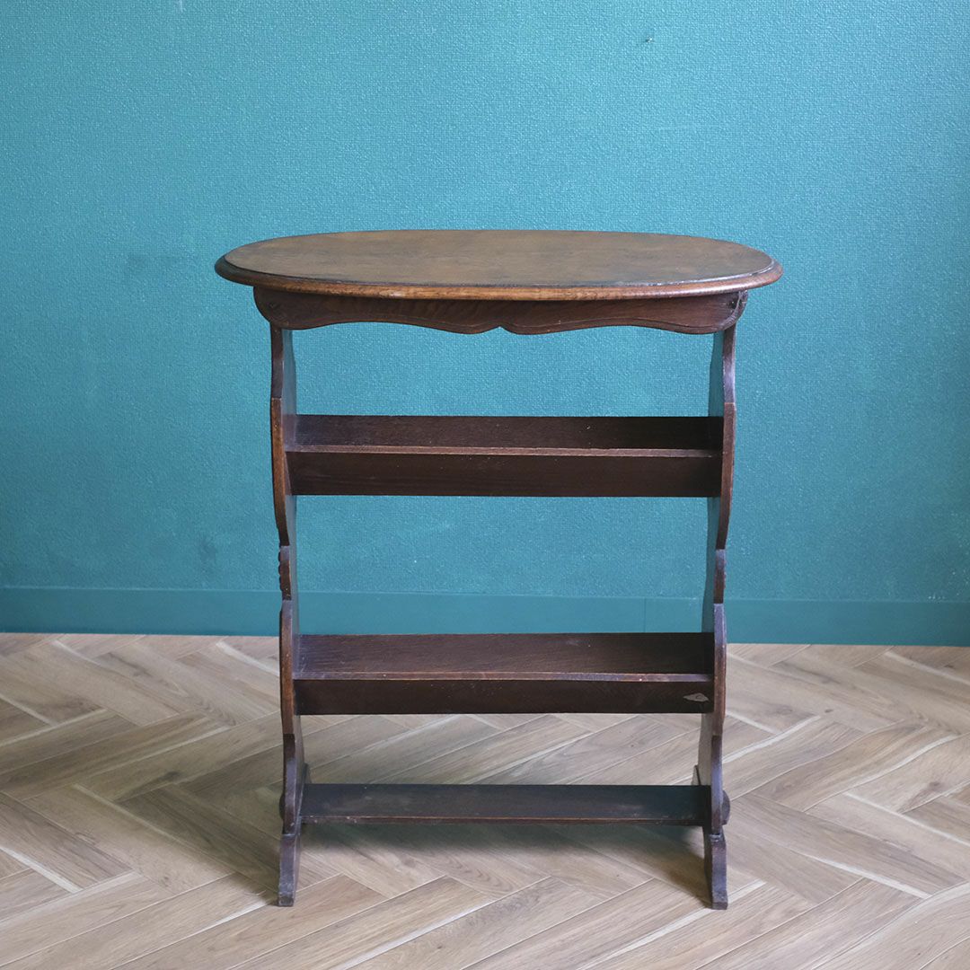 アンティーク マガジンラックテーブル イギリス オーク材 アンティーク家具5