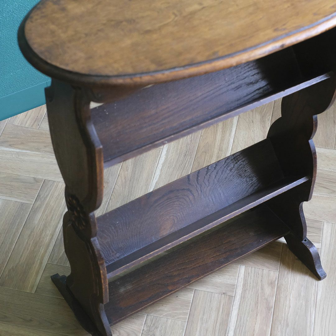 アンティーク マガジンラックテーブル イギリス オーク材 アンティーク家具7