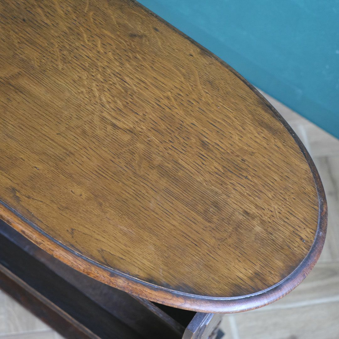 アンティーク マガジンラックテーブル イギリス オーク材 アンティーク家具9