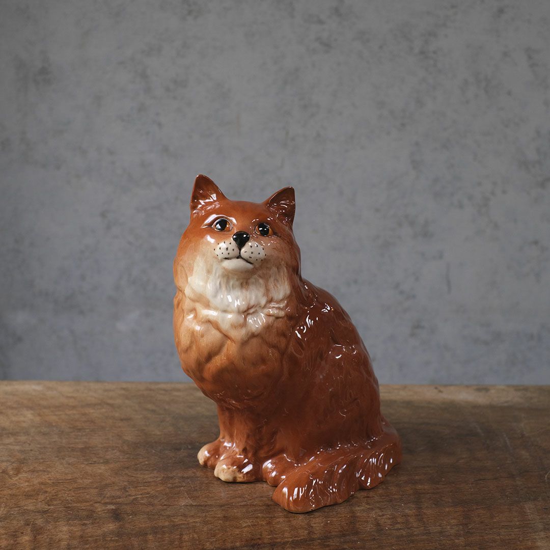 ヴィンテージオブジェ 猫の置物 フィギュリン イギリス BESWICK ベスウィック