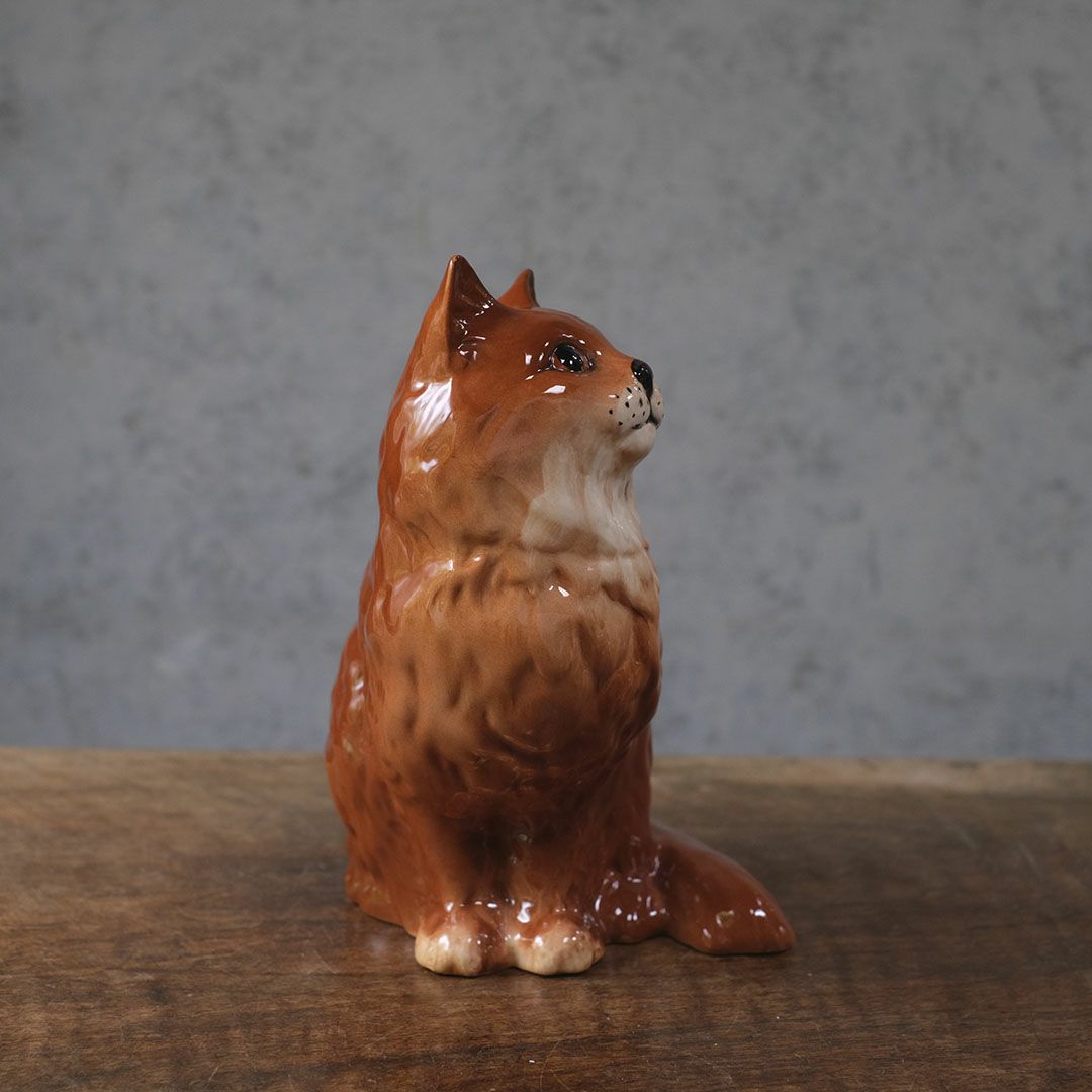 ヴィンテージオブジェ 猫の置物 フィギュリン イギリス BESWICK ベスウィック1