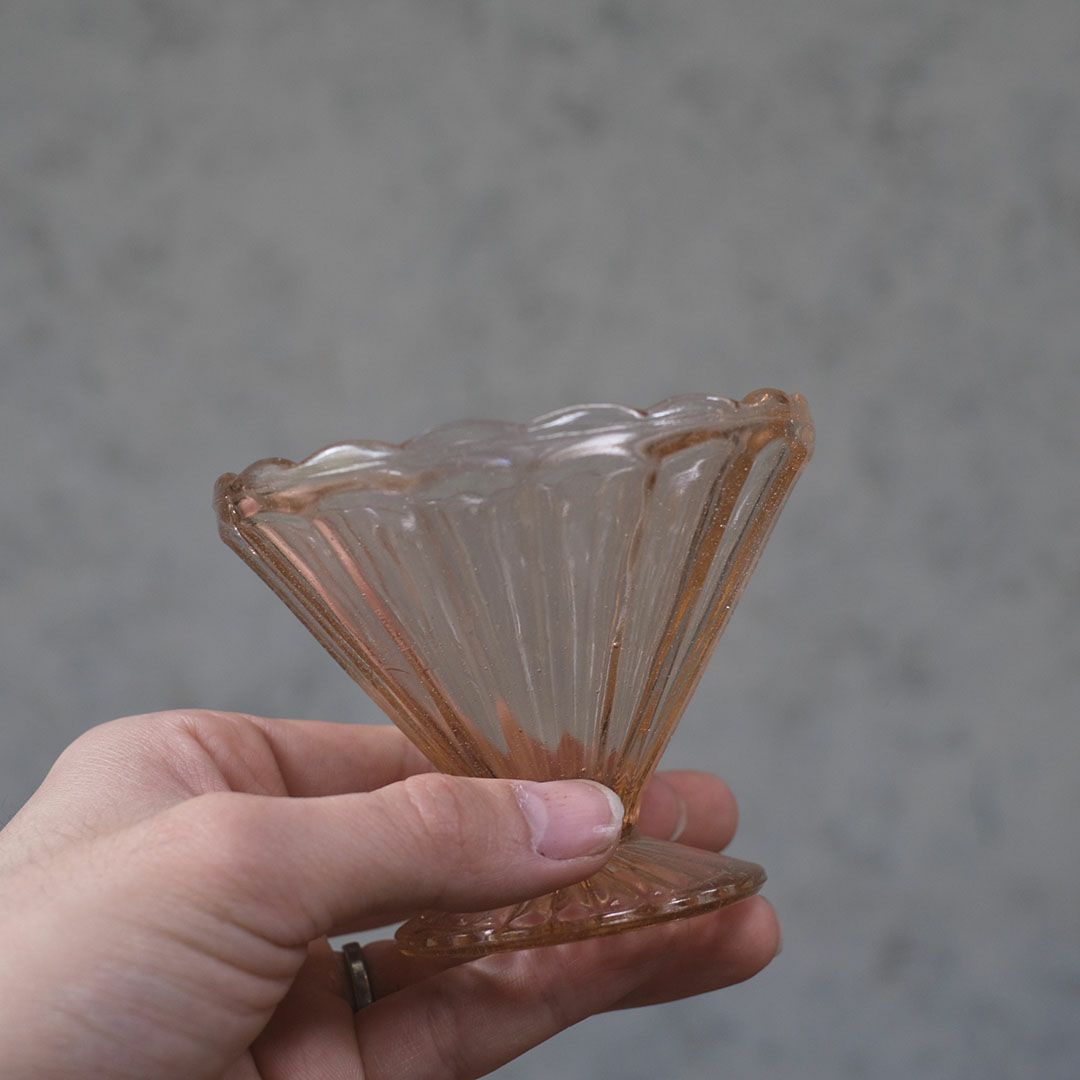 ヴィンテージ アイスクリームカップ アールデコ3