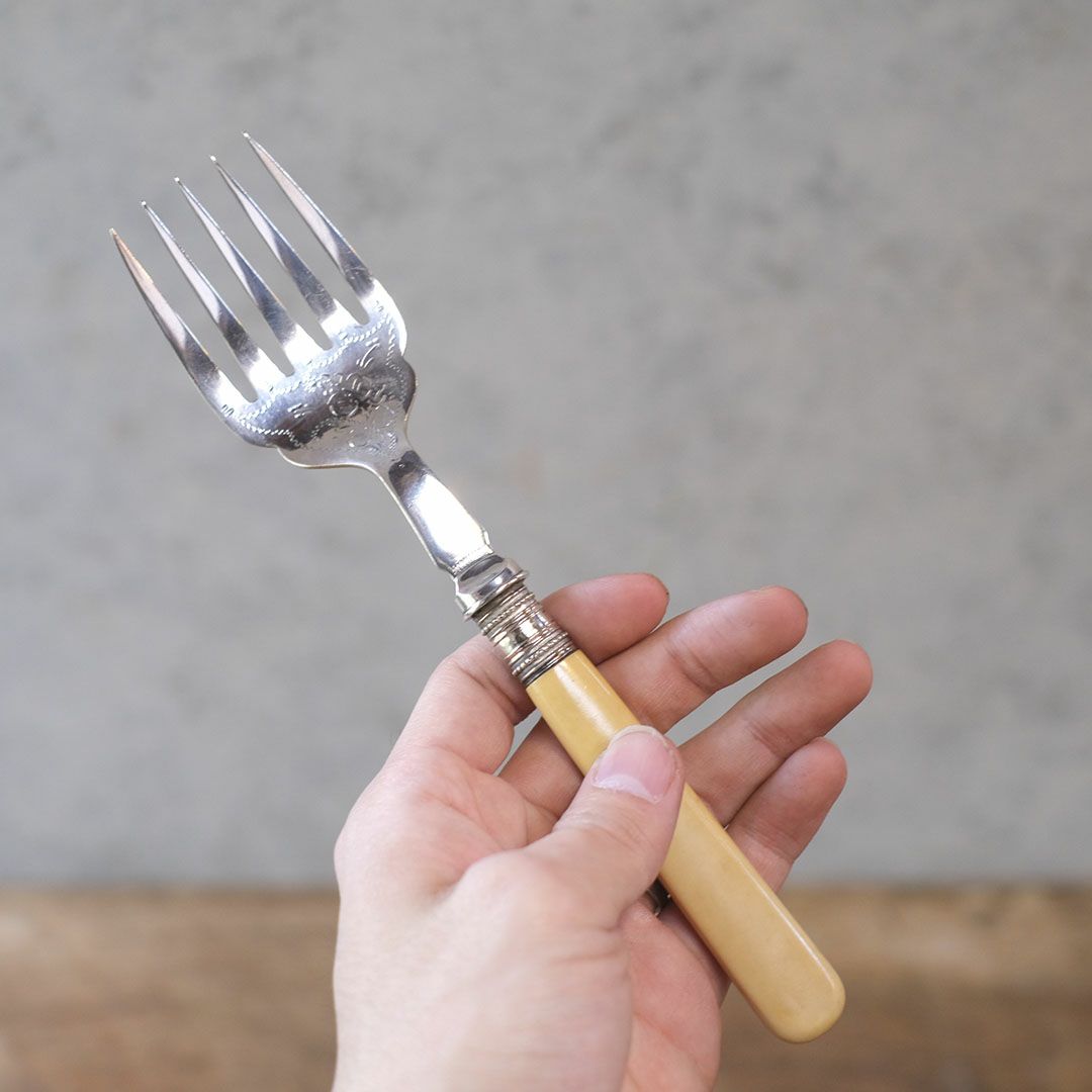 アンティークサーディンフォーク イギリス ベークレート9