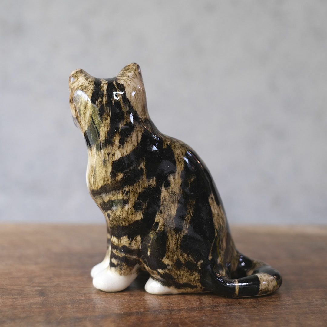 ヴィンテージ ウィンスタンレーキャット/ケンジントンキャット 三毛猫 イギリス 陶芸作家Jenny Winstanley猫のオブジェ6