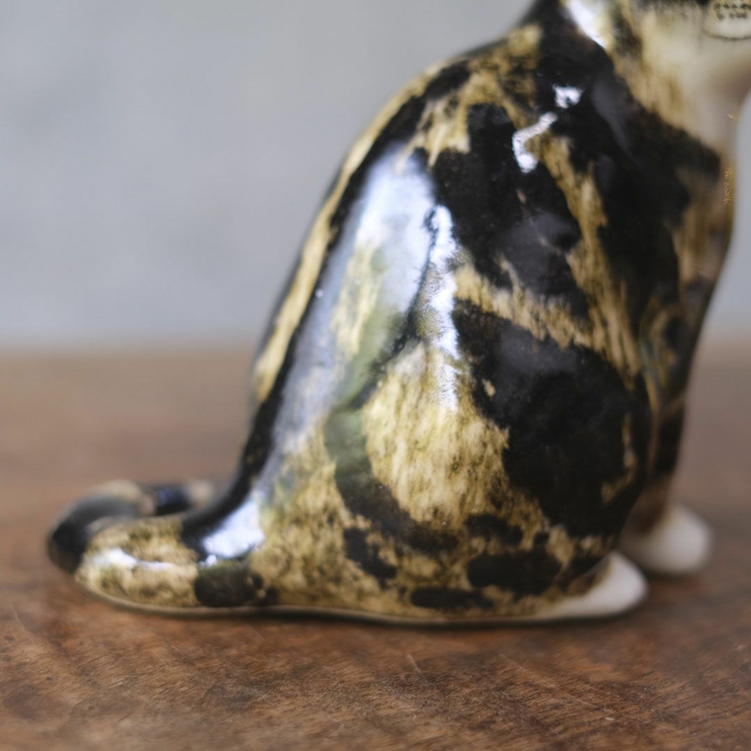 ヴィンテージ ウィンスタンレーキャット/ケンジントンキャット 三毛猫 イギリス 陶芸作家Jenny Winstanley猫のオブジェ9