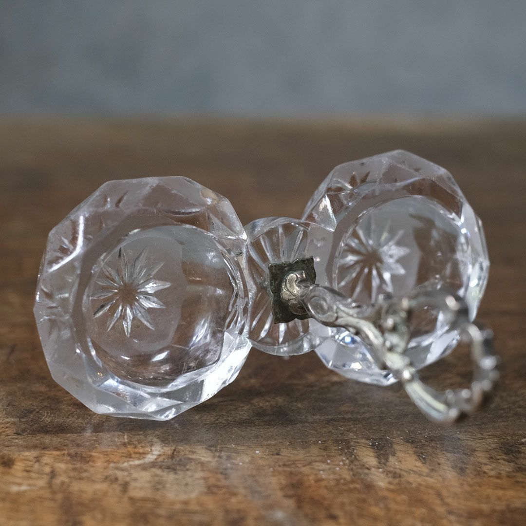 フランスアンティーク サリエール （塩入れ）小さなガラス製スパイスディッシュ/アンティーク食器5