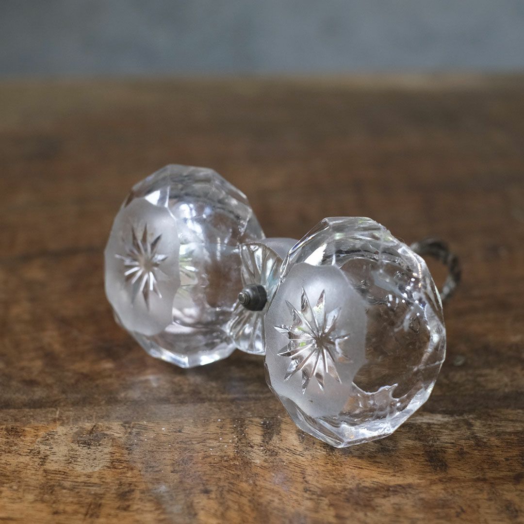 フランスアンティーク サリエール （塩入れ）小さなガラス製スパイスディッシュ/アンティーク食器6