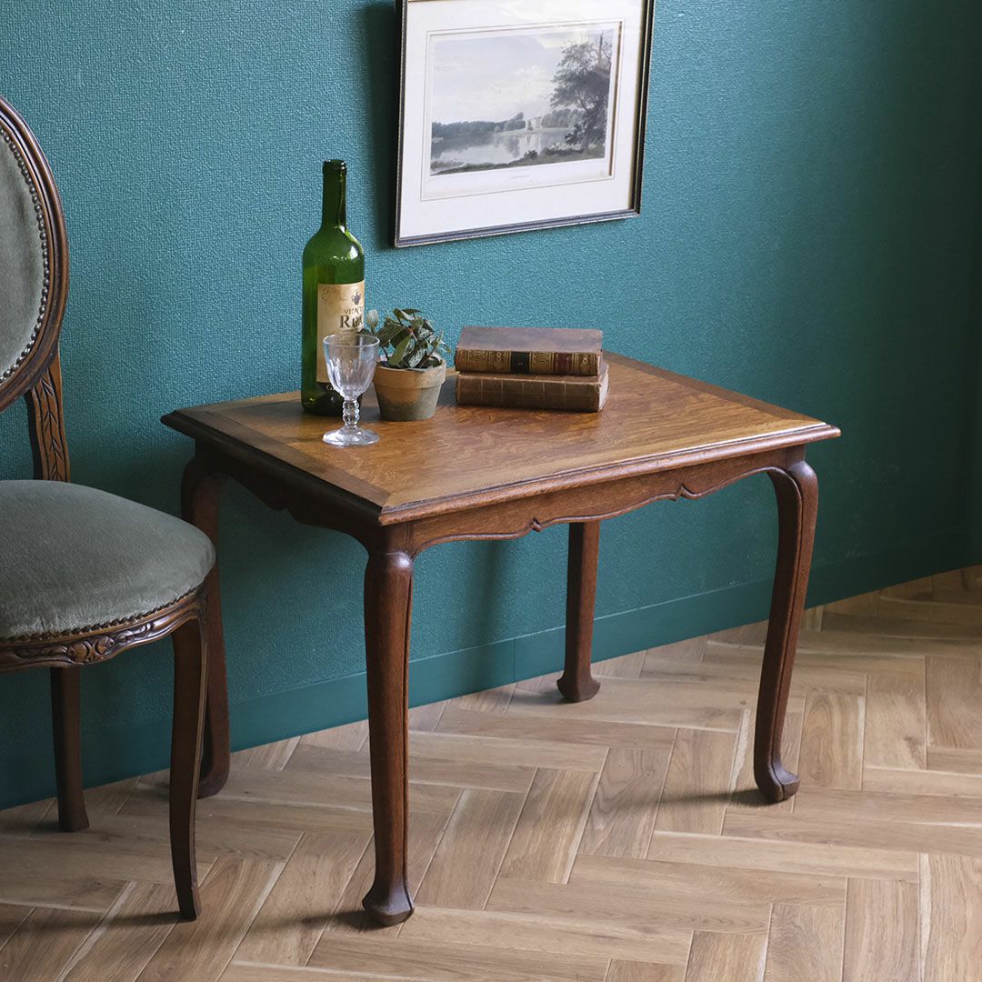 アンティークコーヒーテーブル フランス ローテーブル オーク材 アンティーク家具1