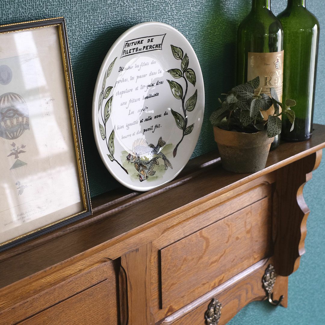 アンティークウォールシェルフ フックボード フランス 5連フック アンティーク家具5