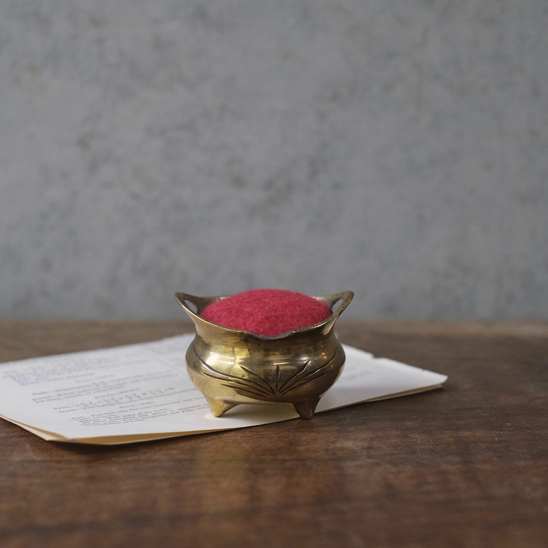 アンティークピンクッション イギリス 針山 手芸道具の通販