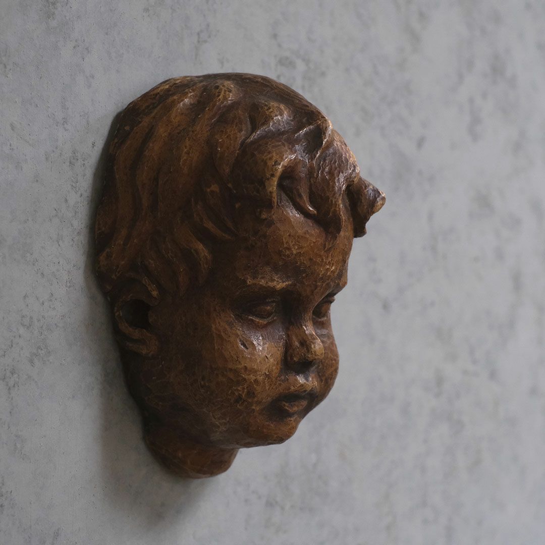 ヴィンテージ オーナメント 男の子 フランス 壁飾り1