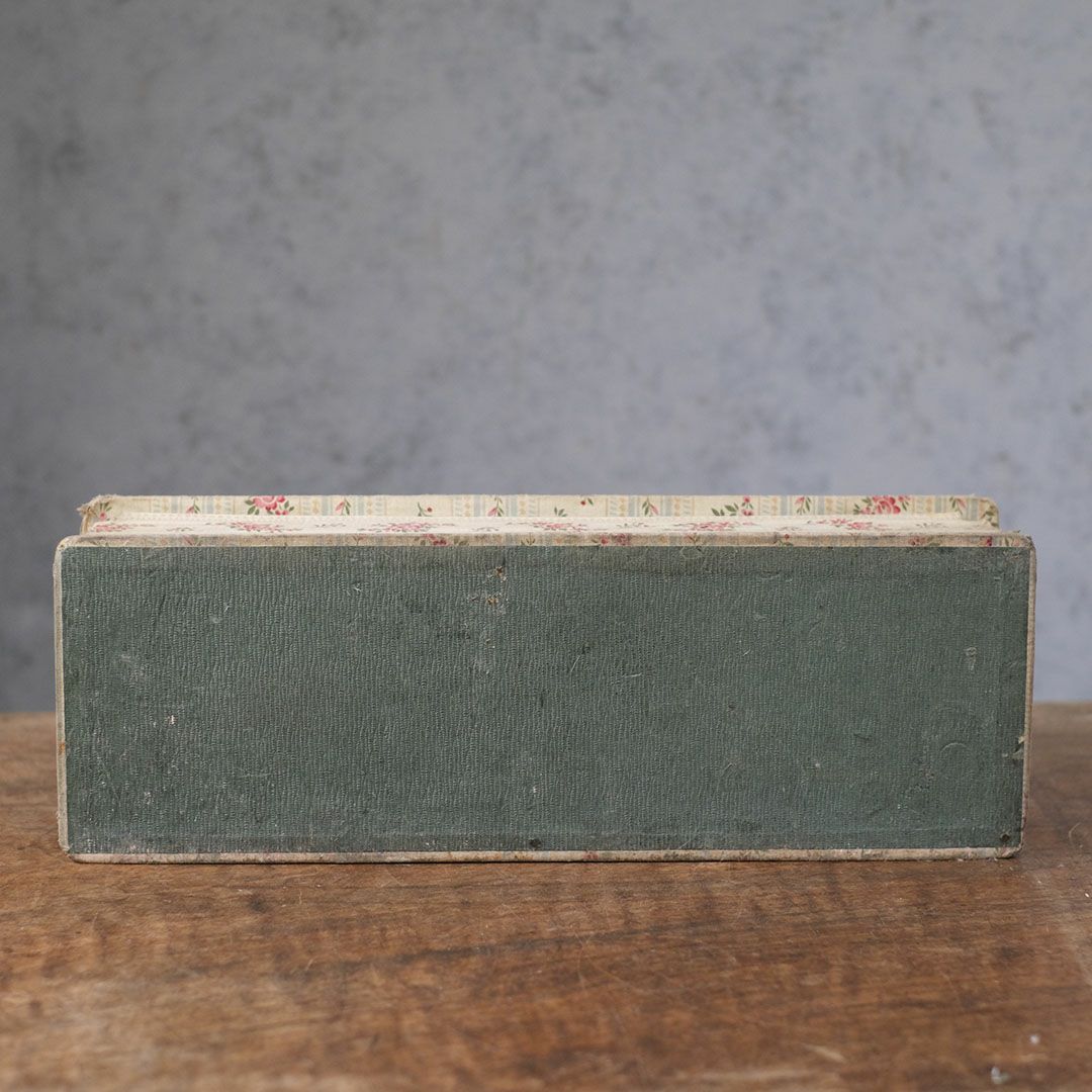 アンティークカルトナージュ ボックス 布地 フランス 小物入れ9