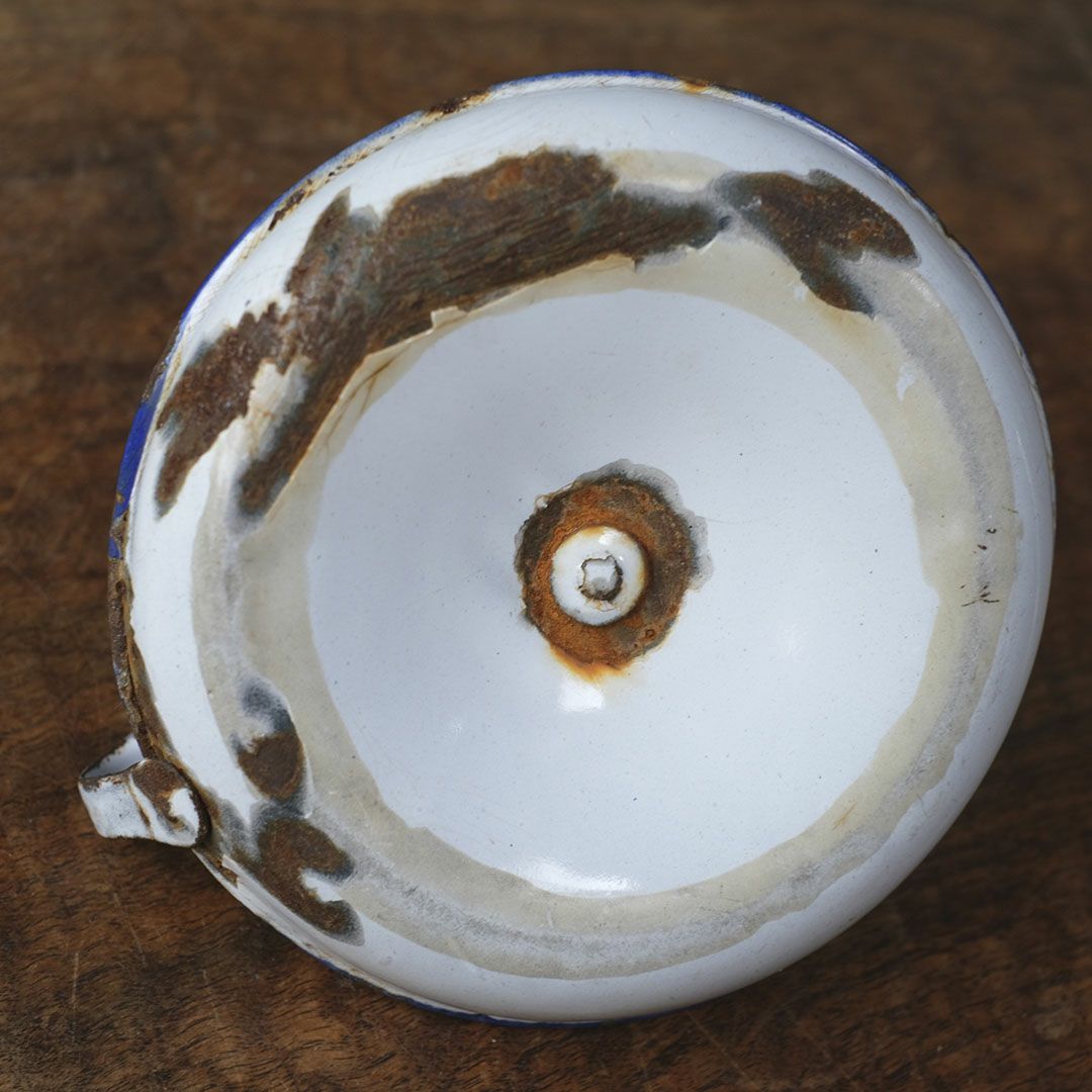 アンティークキャンドルホルダー 琺瑯 フランス チャンバースティック6