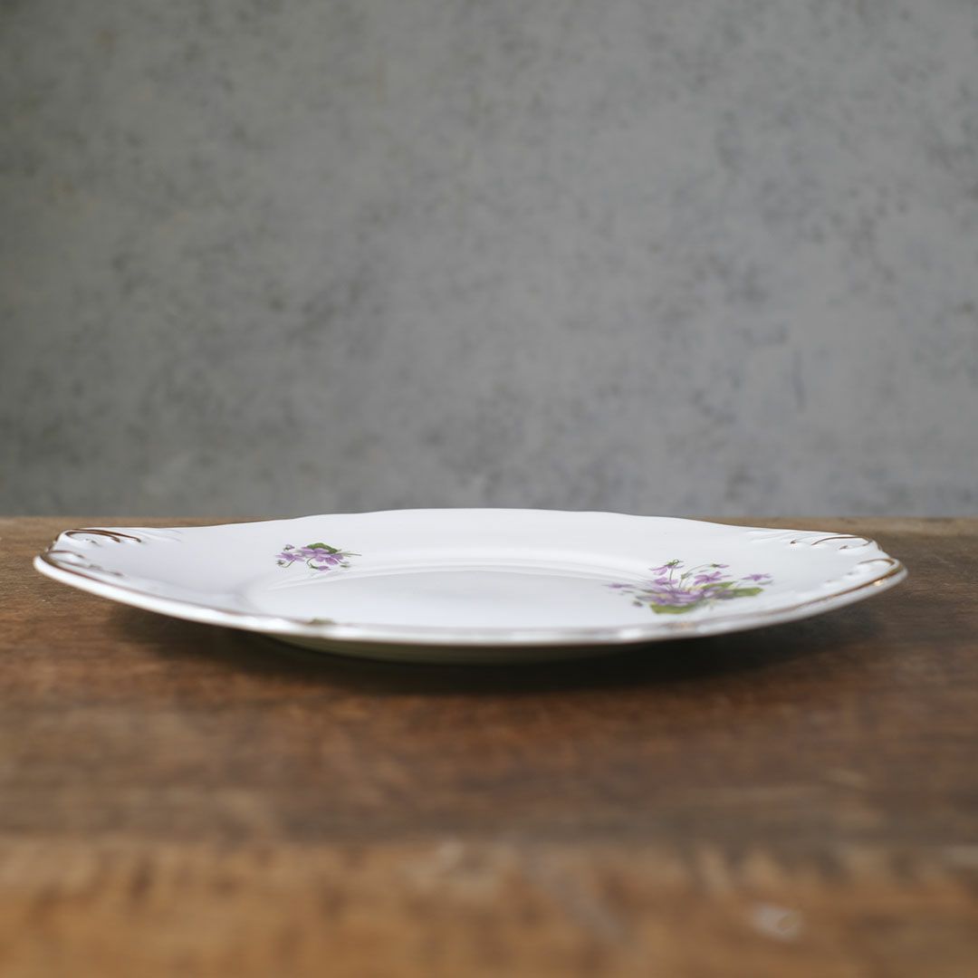 アンティーク B&Bプレート 菫 バイオレット イギリス3