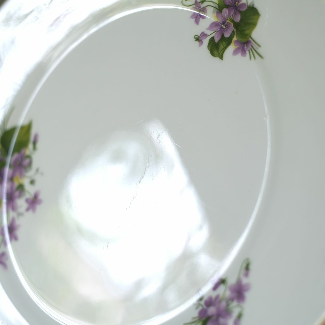 アンティーク B&Bプレート 菫 バイオレット イギリス7