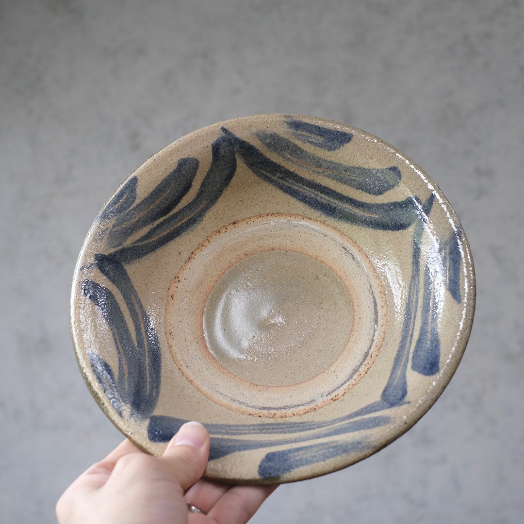 やちむん 沖縄 宮城正享 7寸(21cm) 深皿 読谷村北窯4