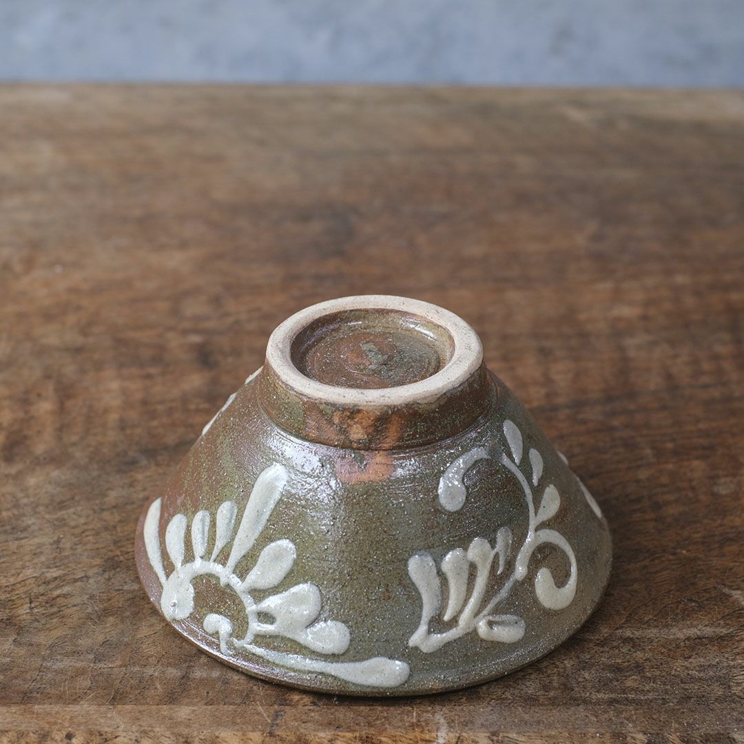 沖縄 宮城正享 4.5寸マカイ 茶碗大 読谷村北窯 登り窯 茶イッチン5