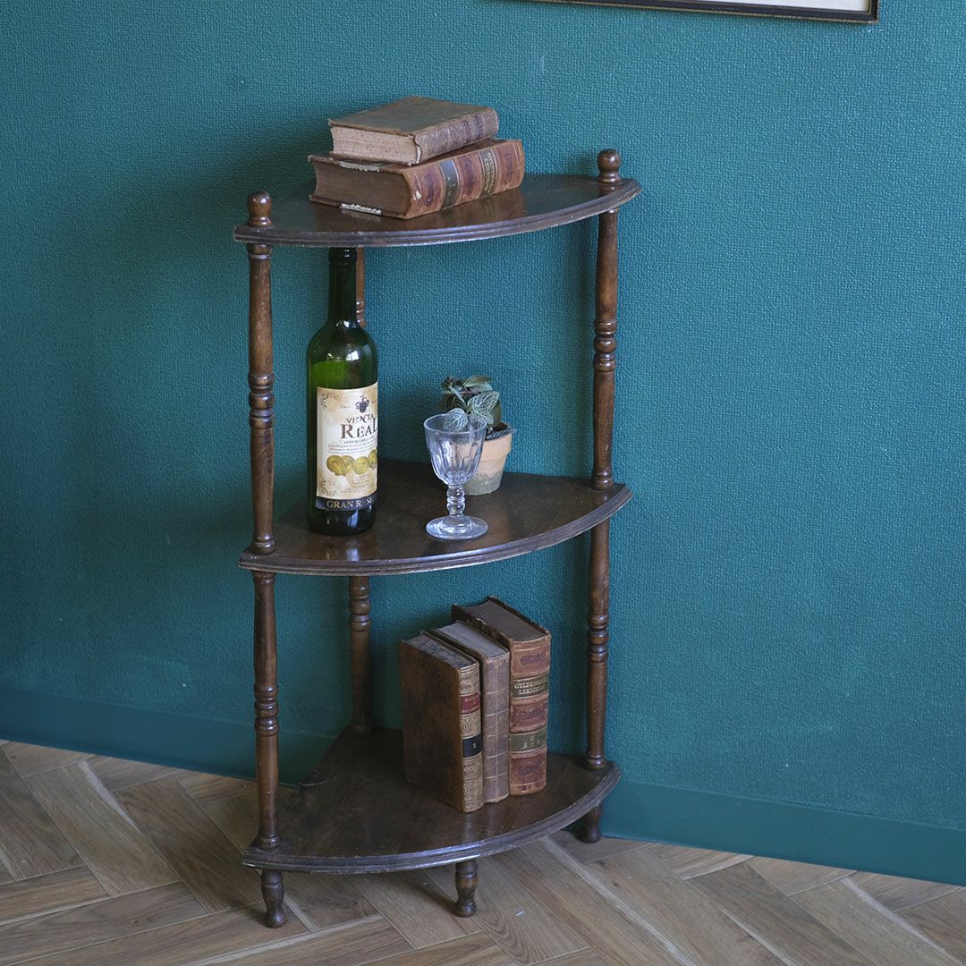 アンティークシェルフ フランス コーナーシェルフ 飾り棚 アンティーク家具3