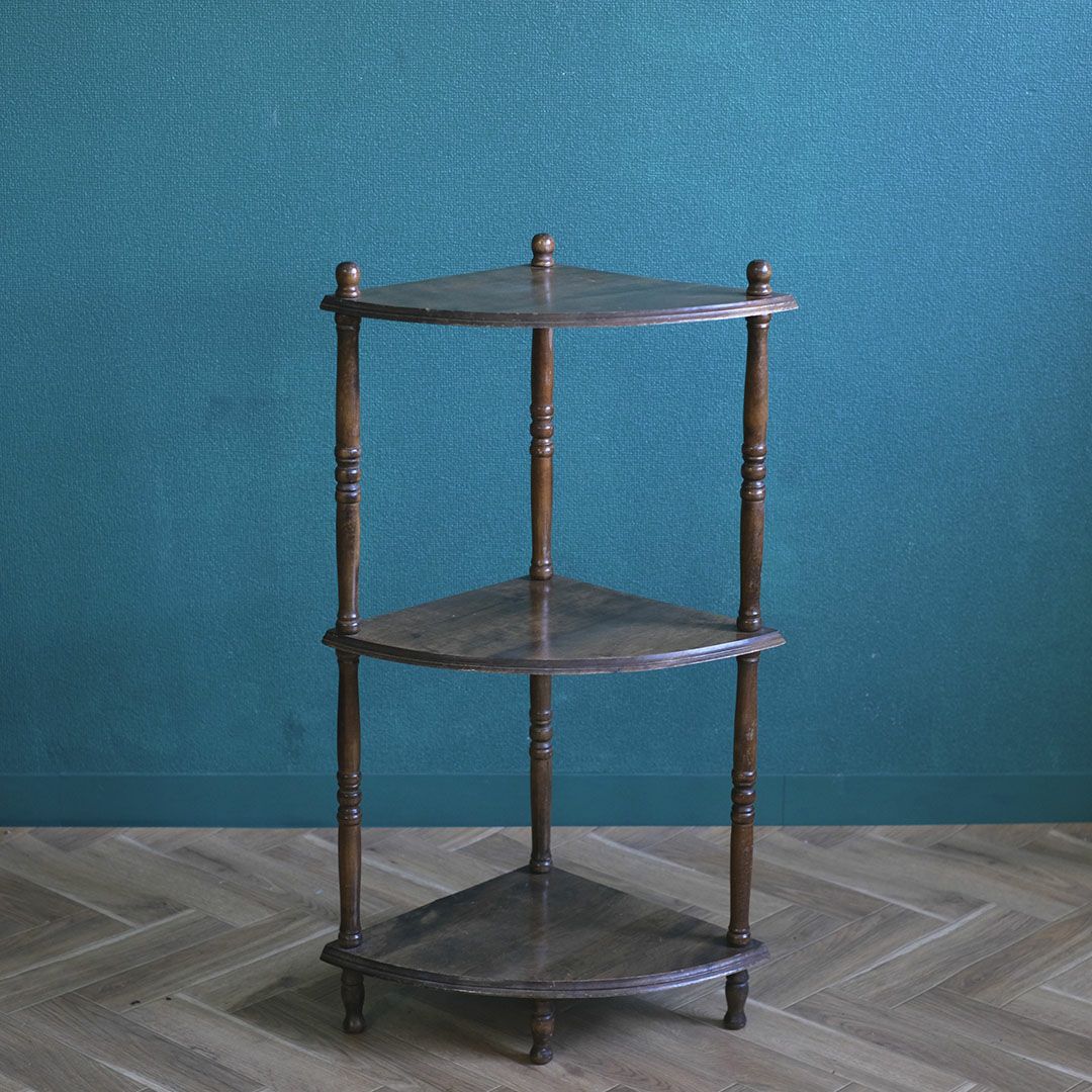 アンティークシェルフ フランス コーナーシェルフ 飾り棚 アンティーク家具4