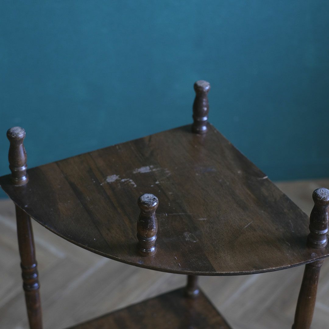 アンティークシェルフ フランス コーナーシェルフ 飾り棚 アンティーク家具13