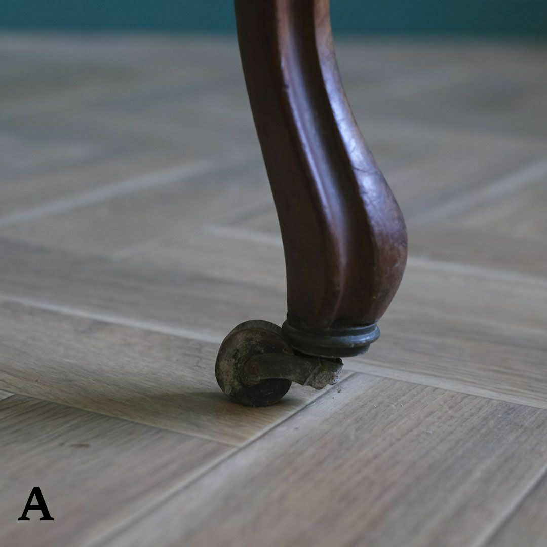 アンティークサロンチェア 青 椅子 フランス アンティーク家具14