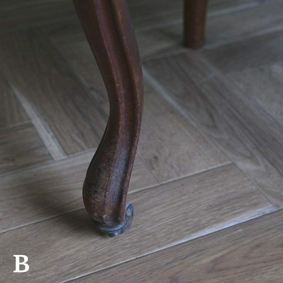 アンティークサロンチェア 青 椅子 フランス アンティーク家具22