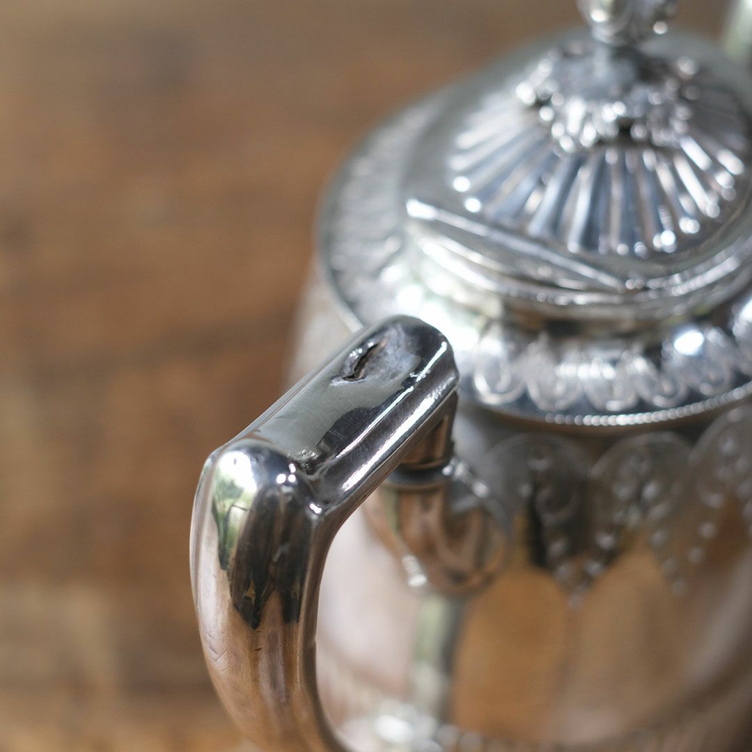 アンティークポット イギリス シルバープレート ティーポット9