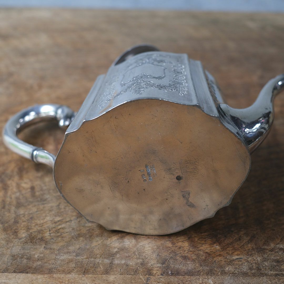 アンティークティーポット イギリス シルバープレート10