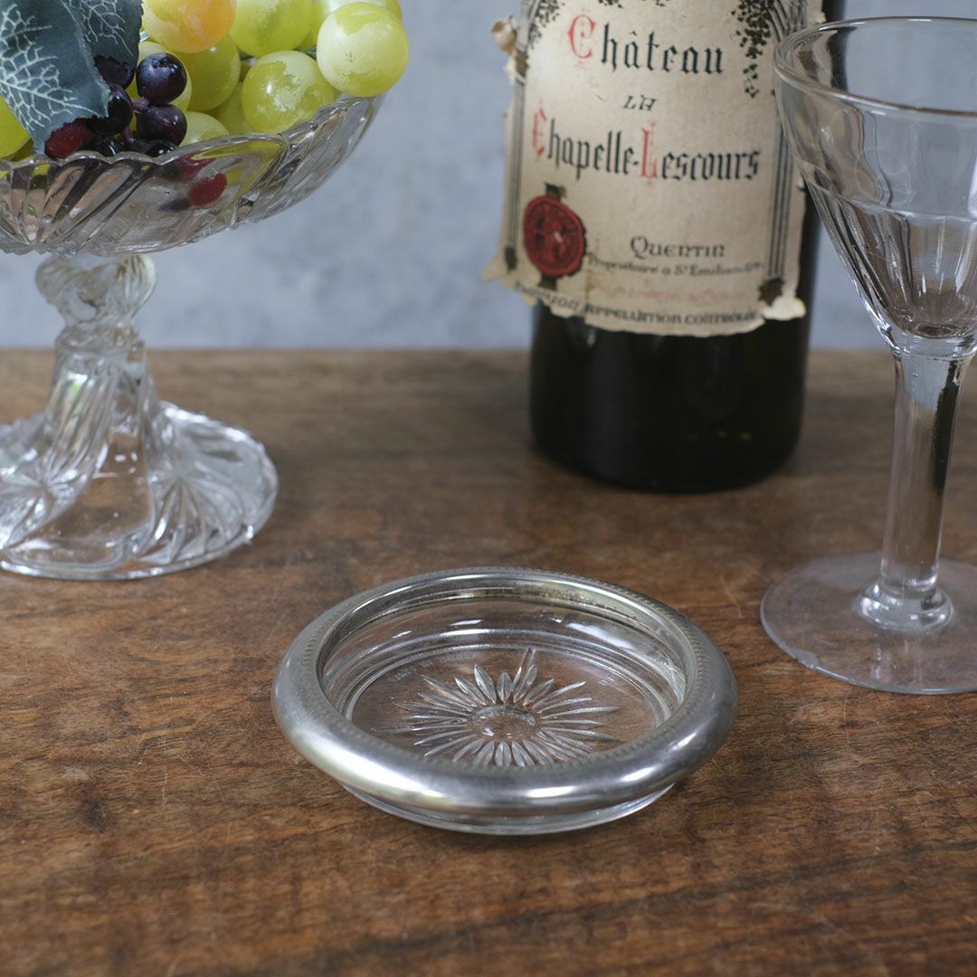 ヴィンテージ ガラスコースター イタリアB