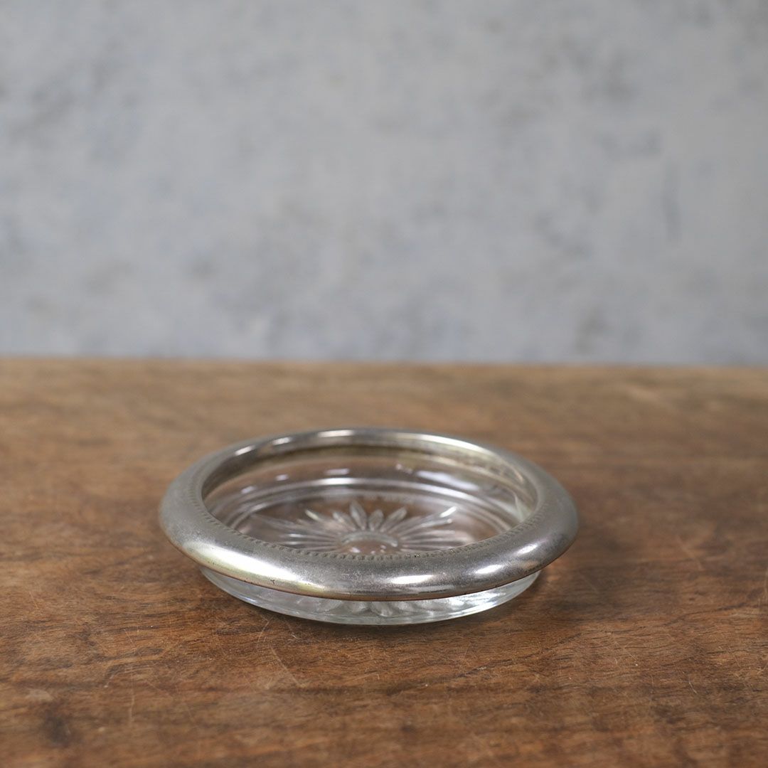 ヴィンテージ ガラスコースター イタリアB3