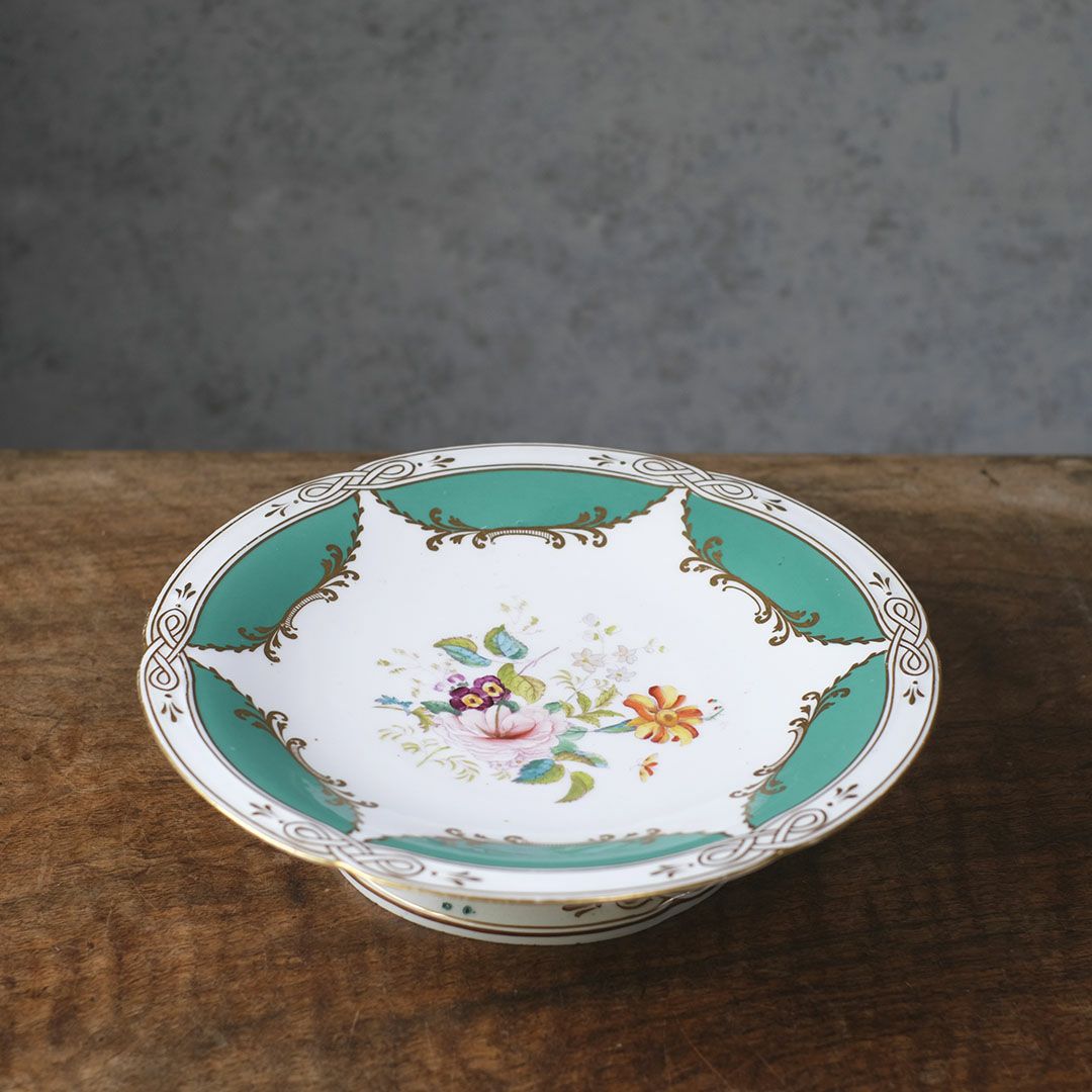 アンティークケーキコンポートプレート イギリス ヴィクトリアン2