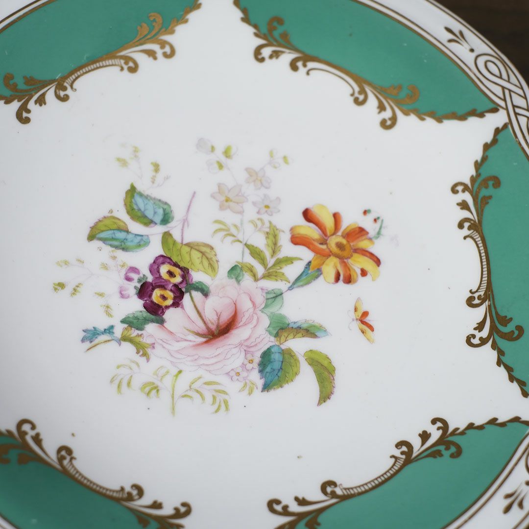 アンティークケーキコンポートプレート イギリス ヴィクトリアン6