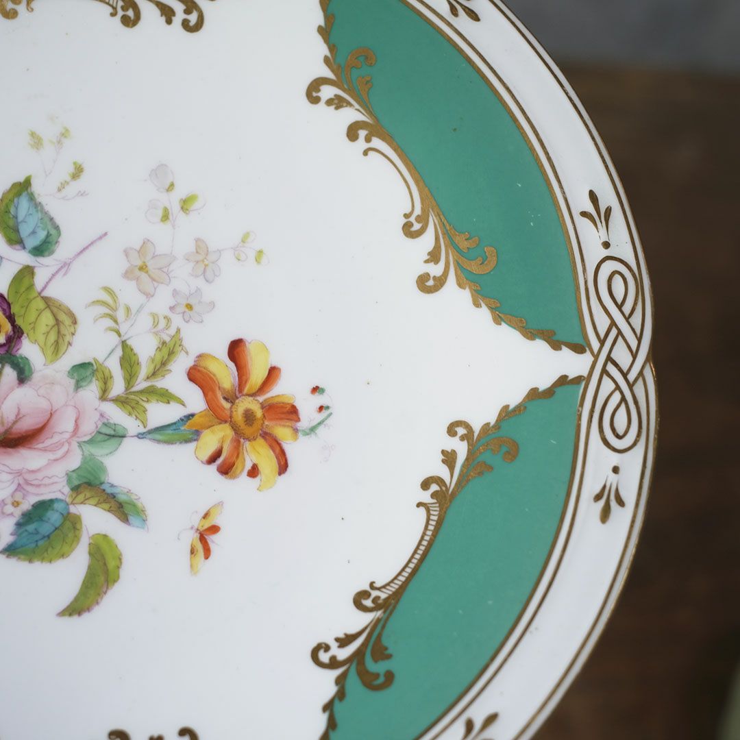 アンティークケーキコンポートプレート イギリス ヴィクトリアン7